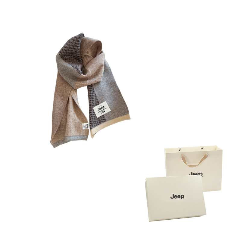 

Шарф из полиэстера Unisex Jeep, hollow ribbed milk tea