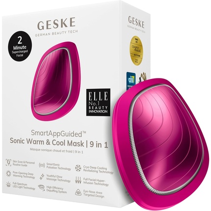 

Smartappguidedtm Звуковая Теплая и Холодная Маска 9 в 1 Beauty LED Geske