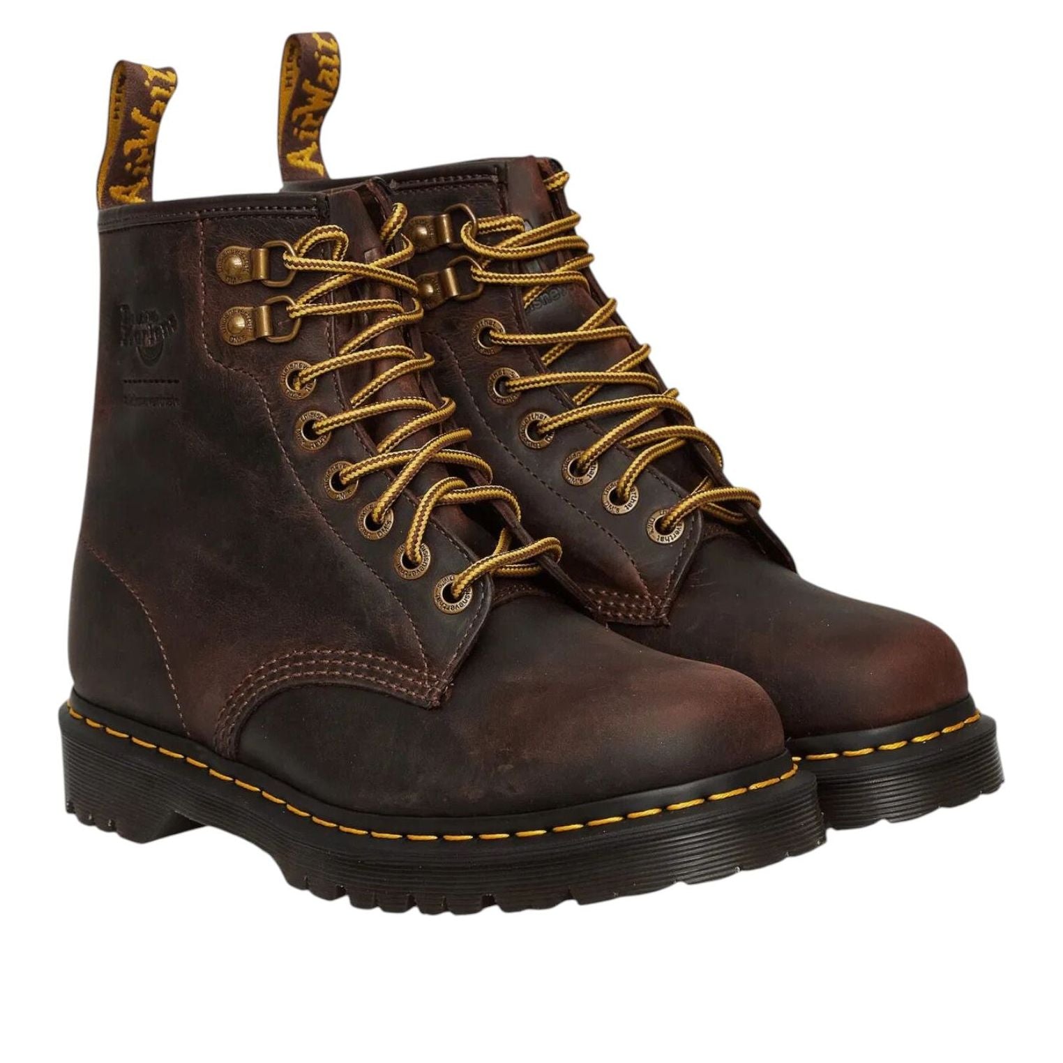 Ботинки Dr. Martens x Thisisneverthat 1460 из кожи, цвет «Черно