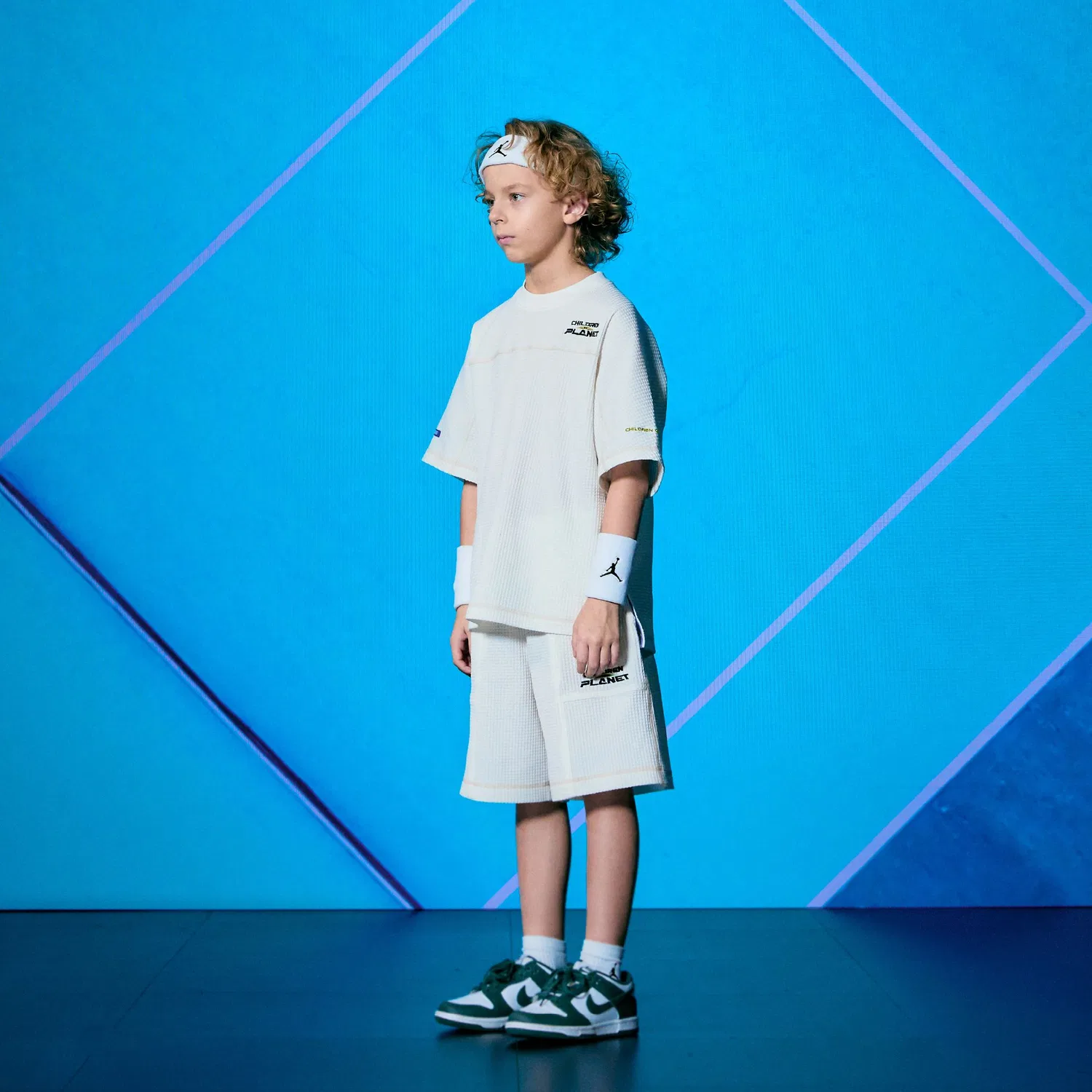 Детские шорты Children Of Planet Croffle Uniform, кремовые — фото 4
