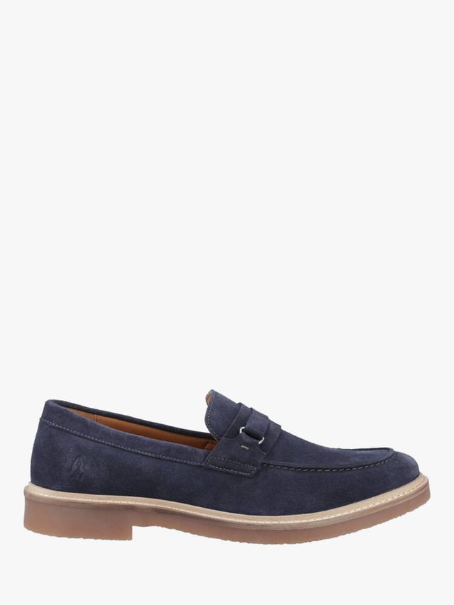 

Замшевые мокасины гриффина Hush Puppies, темно-синий