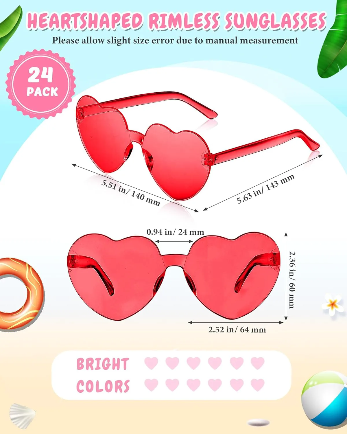 

Солнцезащитные очки Kanayu в смешанном стиле без оправы, ретро-аксессуары для вечеринки, мальчишника, фотосессии, костюмированного мероприятия, Multicolor