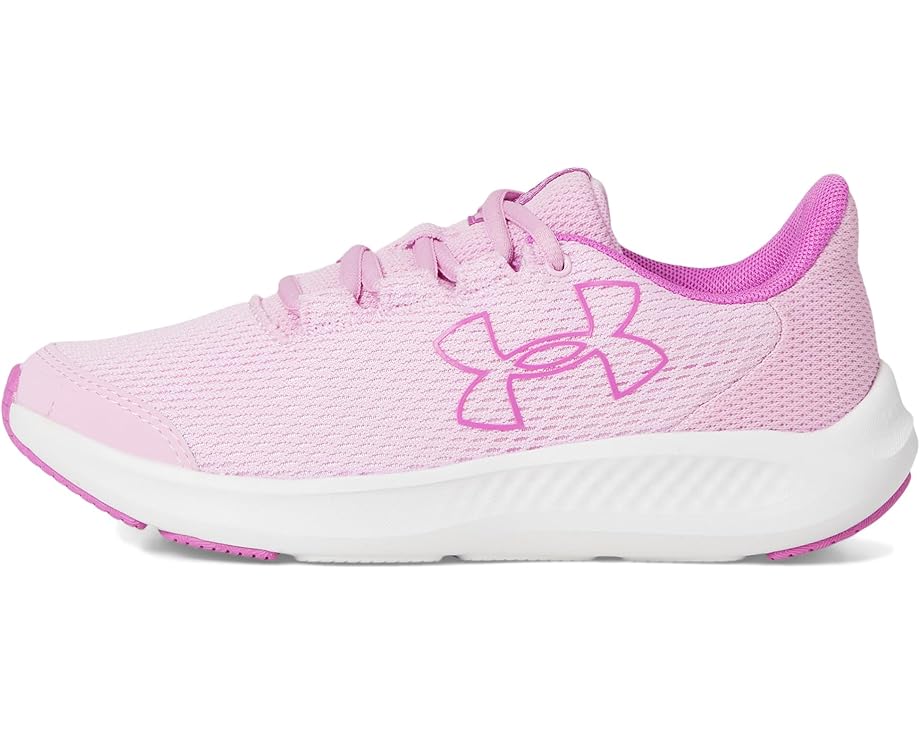 Детские кроссовки Under Armour Charged Pursuit 3 Big Logo Under Armour Kids, Stellar Pink/Vivid Magenta/Vivid Magenta — фото 4