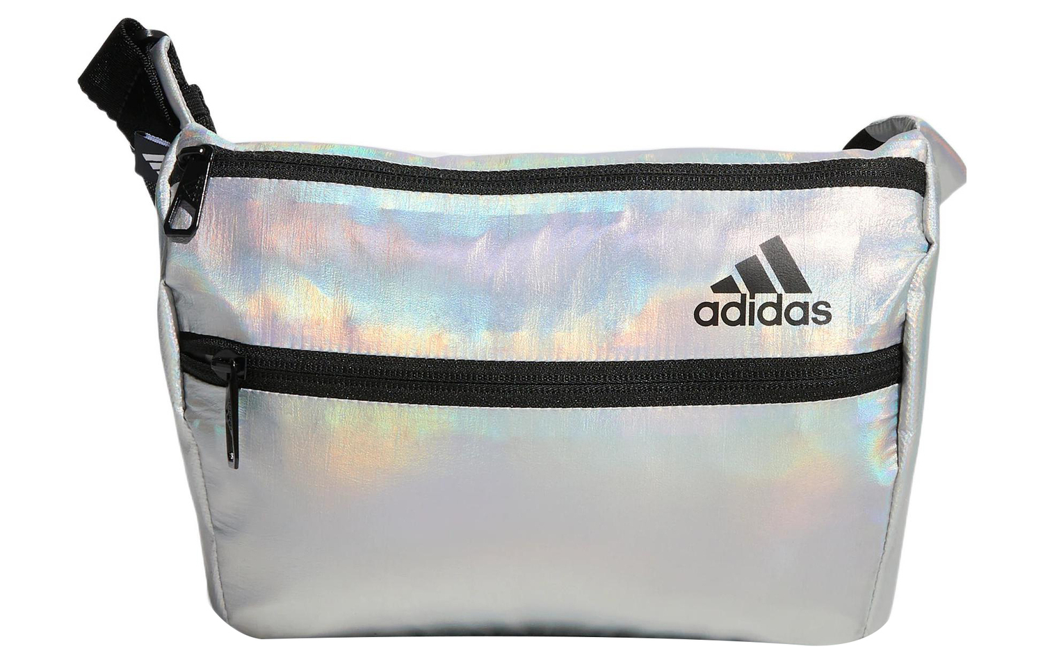 

Полиамидная поясная сумка через плечо унисекс светло-серебристый и черный Adidas