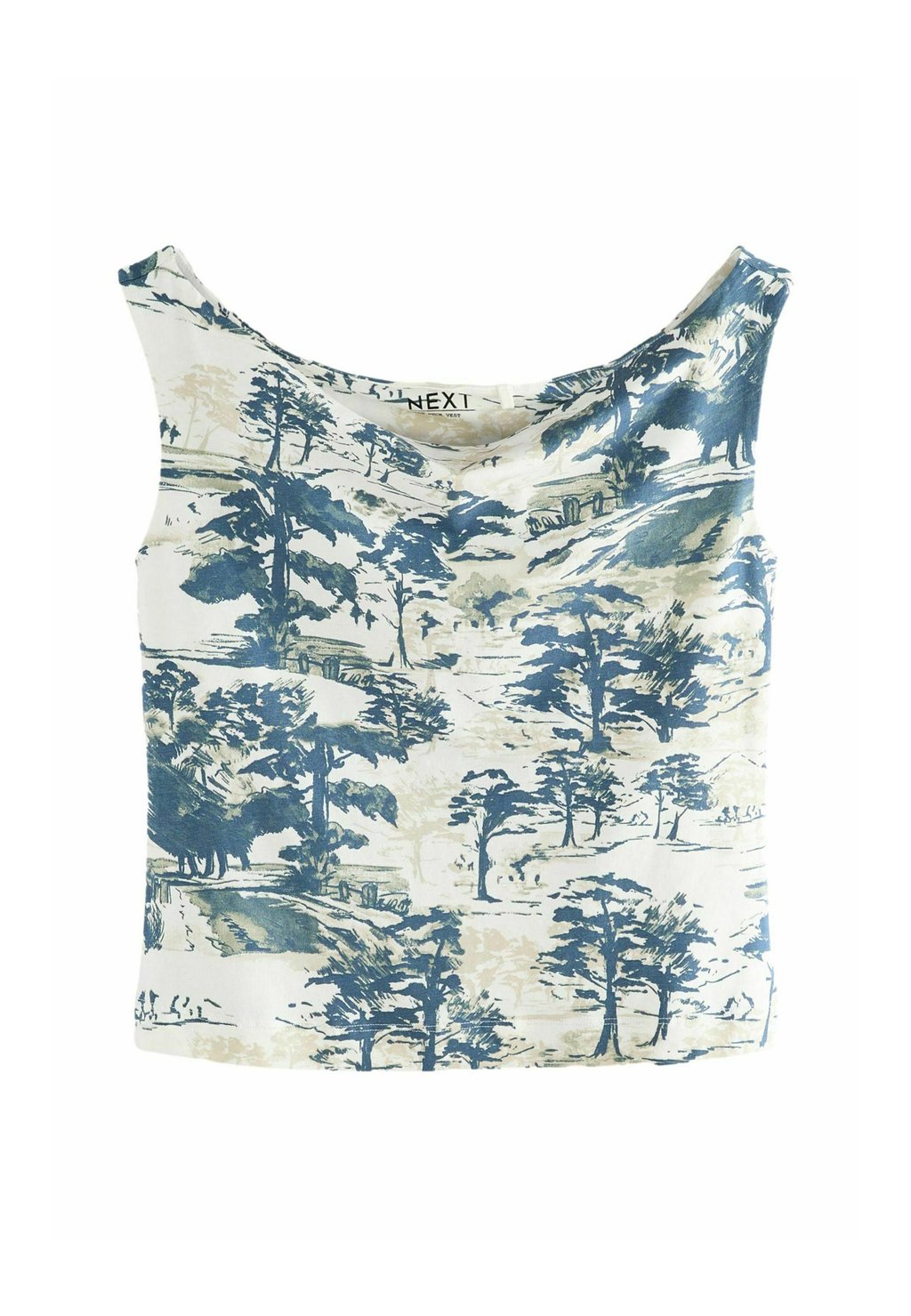 

Топ REGULAR FIT OPEN NECK Next, белый
