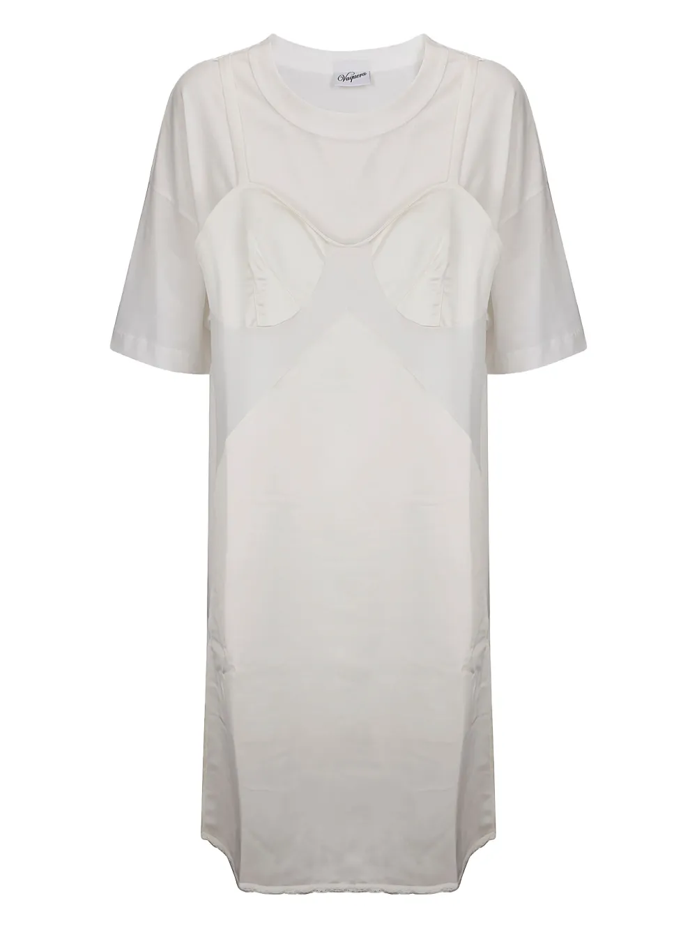 

Миди-платье-футболка в бельевом стиле Vaquera, белый