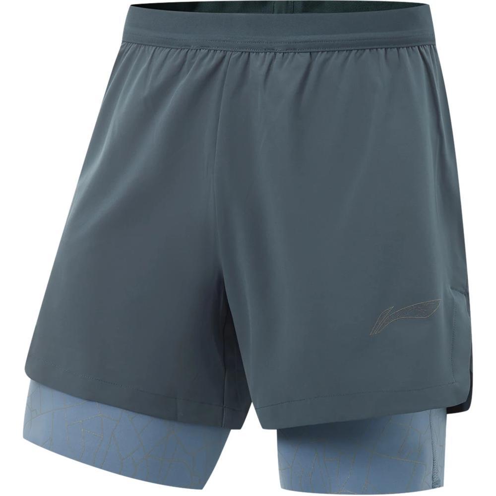 

LINING Беговые спортивные шорты Men's Snail Dark Cyan/Autumn Blue