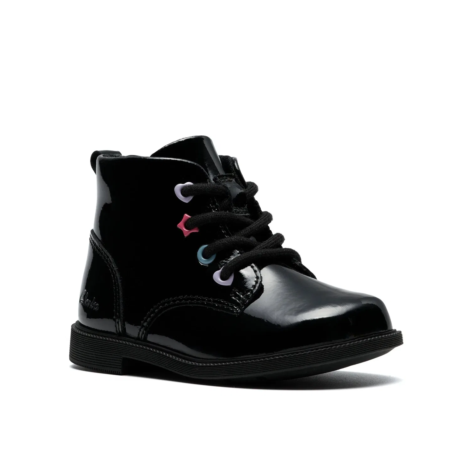 Ботинки Clarks Oaklyn Charm из лакированной кожи, черные — фото 4