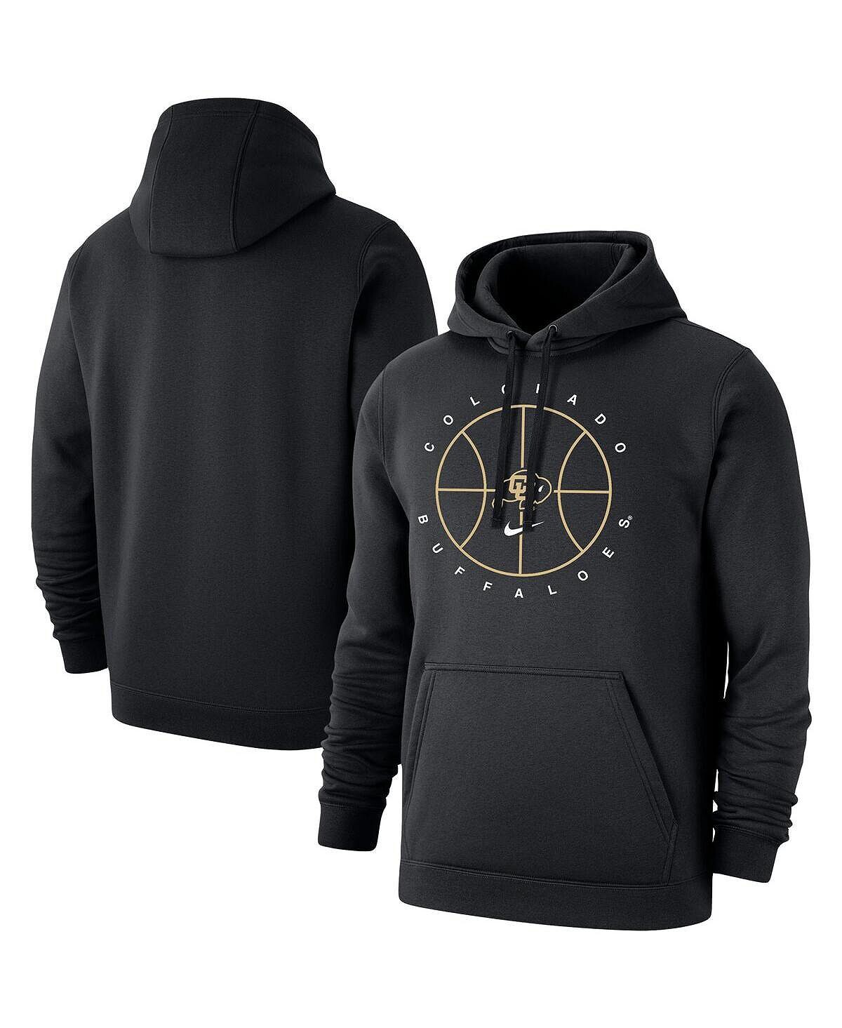 

Мужской черный флисовый пуловер с капюшоном Colorado Buffaloes Basketball Icon Club Nike