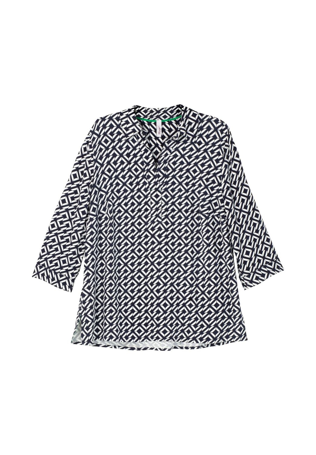 

Туника с графическим принтом по всей поверхности sheego, цвет Offwhite Gemustert