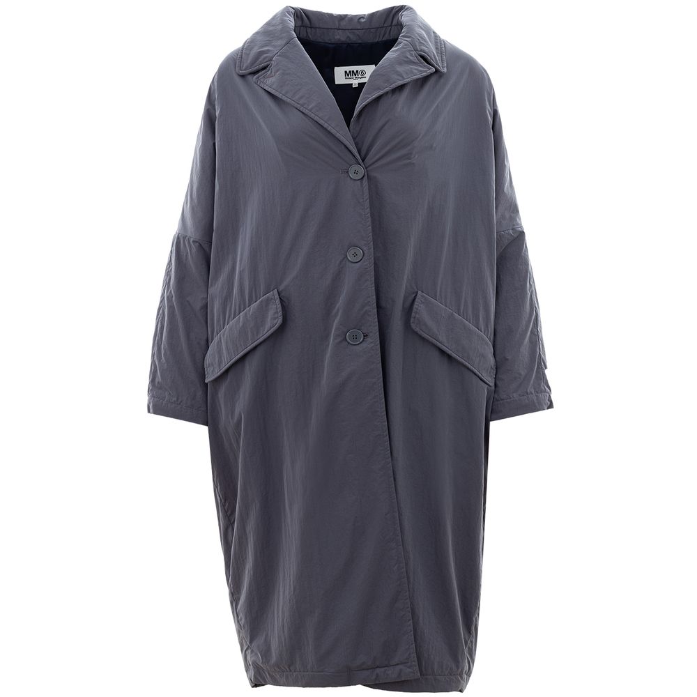 

Элегантная серая куртка из полиэстера для женщин MM6 Maison Margiela