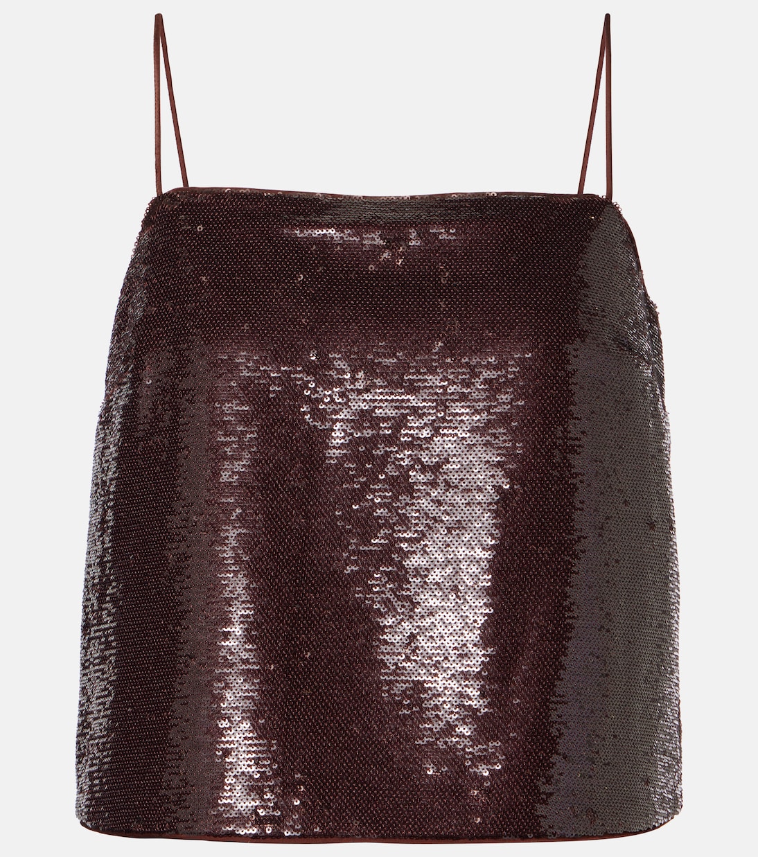 

Топ с пайетками Roland Mouret, коричневый