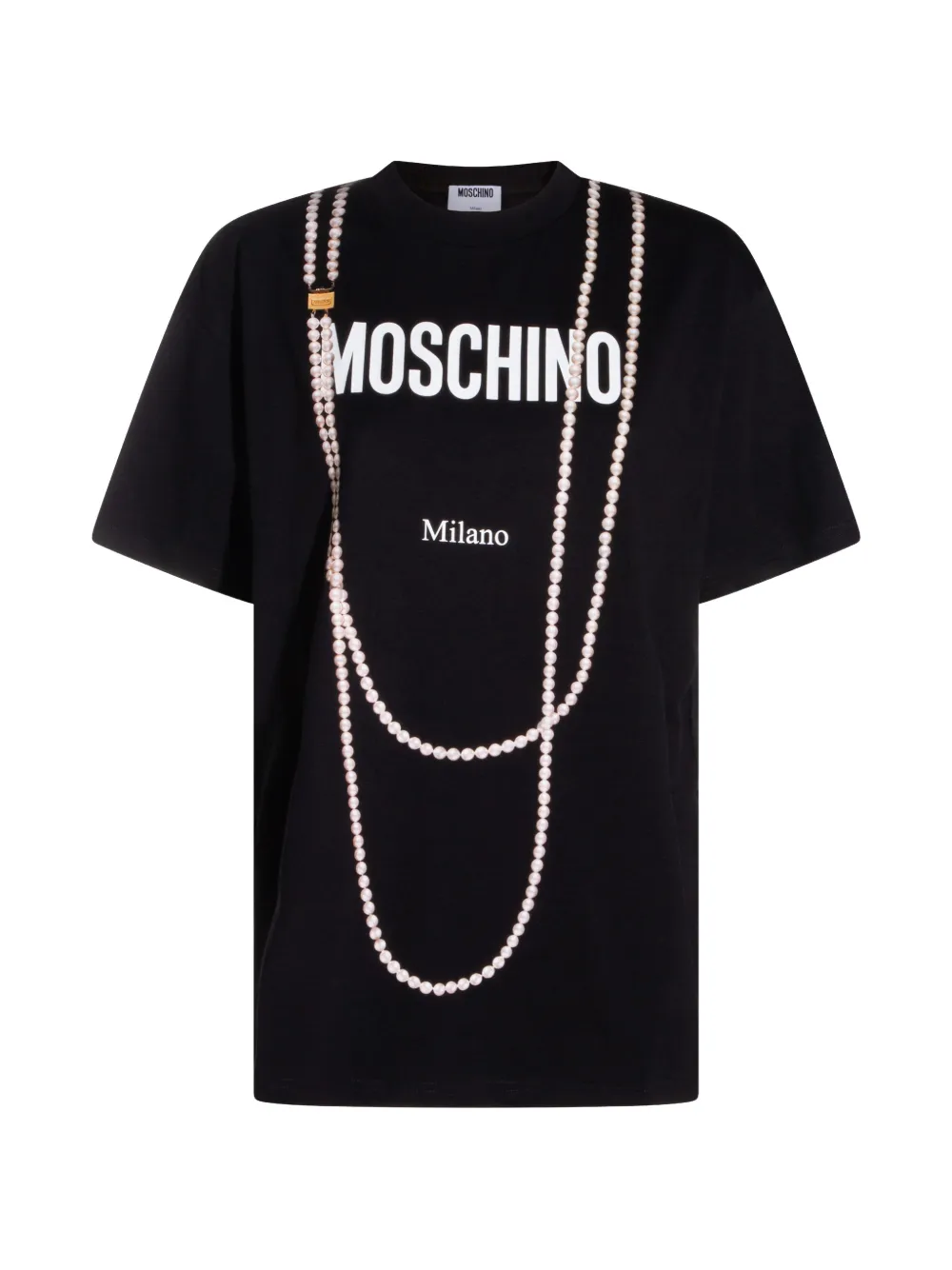

Футболка с логотипом Moschino, черный