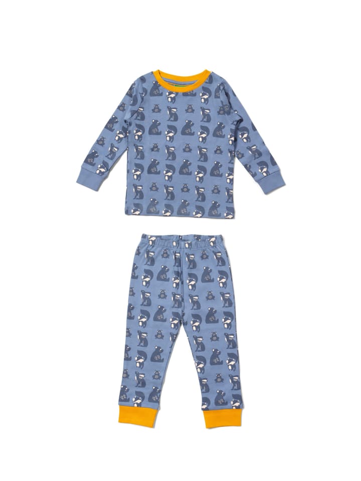 

Little Green Radicals Пижама из органического хлопка синего цвета