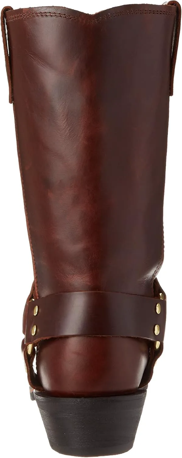 

Мужские классические ковбойские сапоги с квадратным носком и вышивкой, модные мужские ботинки Generic, темно-коричневый