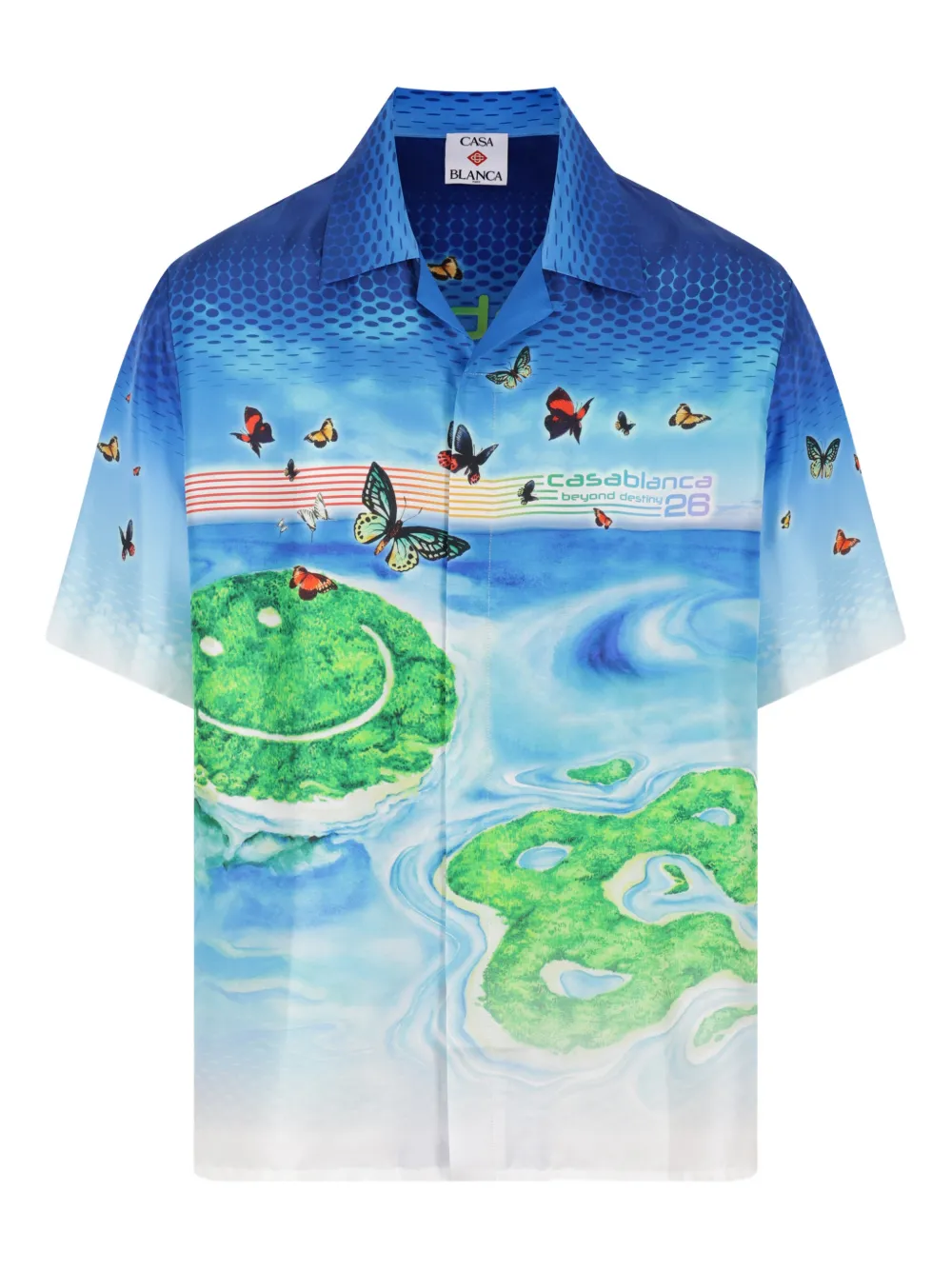 

Рубашка с принтом Casablanca, синий