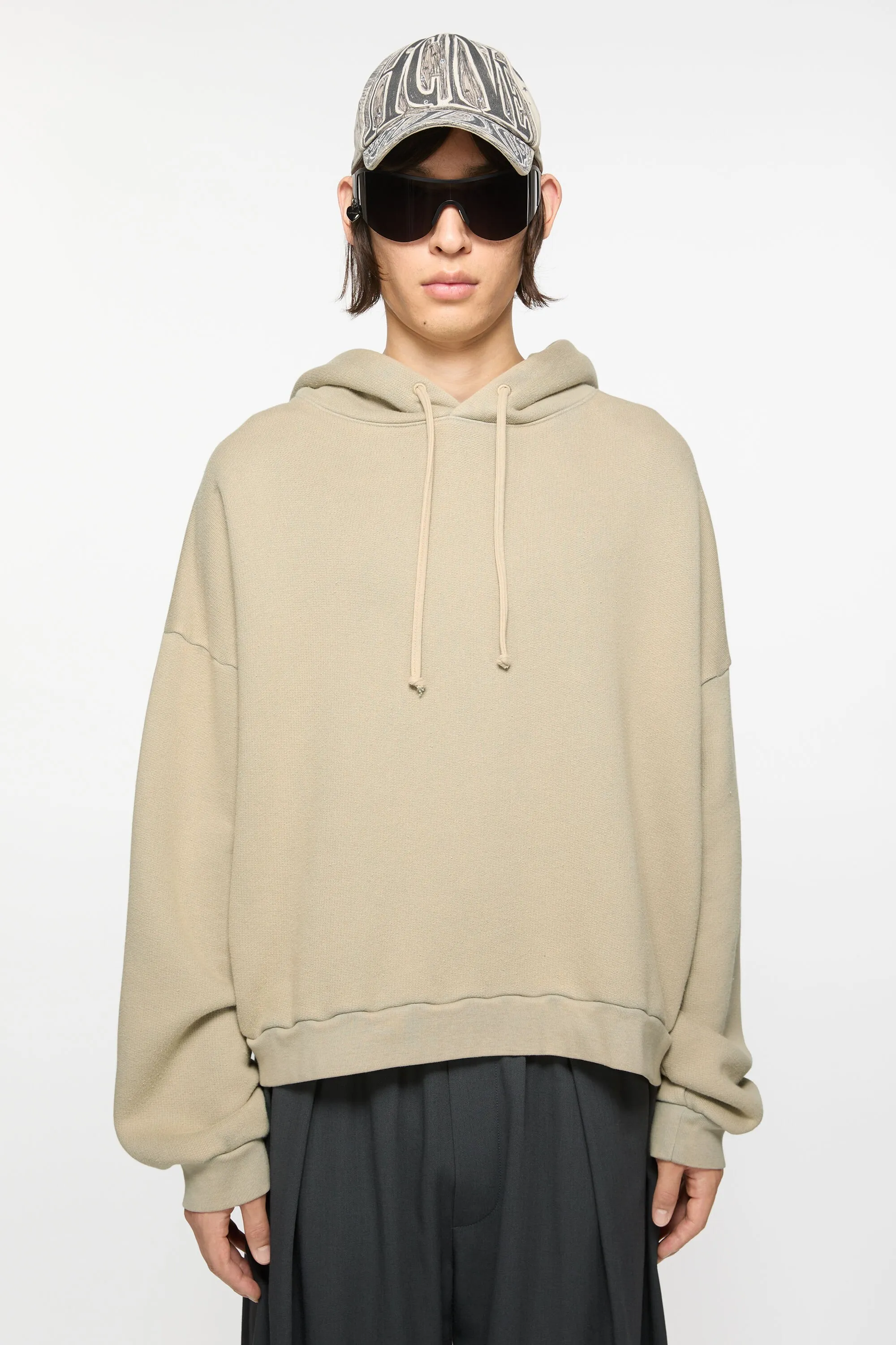 

Свитер с капюшоном Acne Studios, Concrete grey