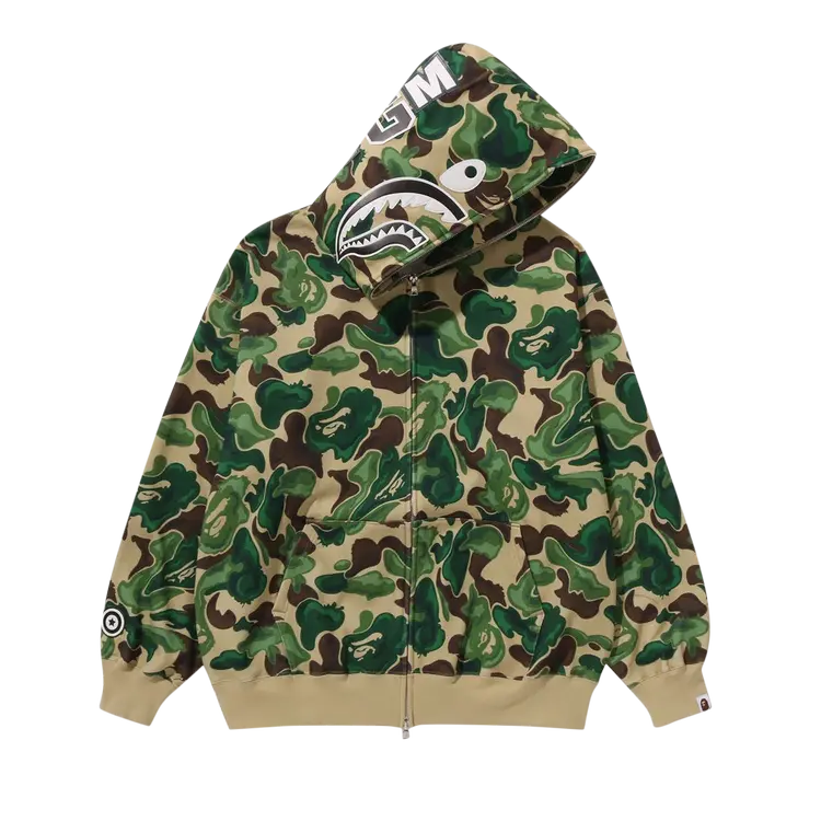 

Худи BAPE Art Camo Shark 'Green', зеленый