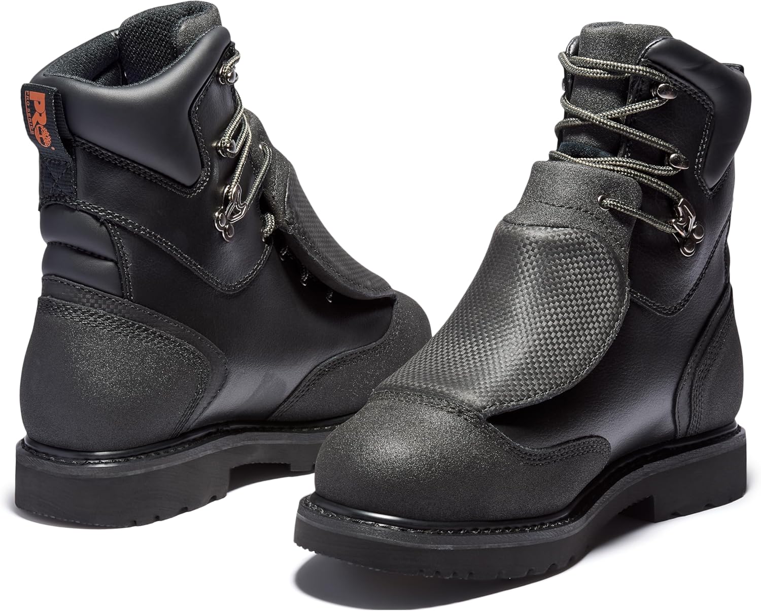 Timberland PRO мужские водонепроницаемые ботинки с внешней металлической защитой и стальным носком, 8 дюймов, Black-2024 New — фото 3
