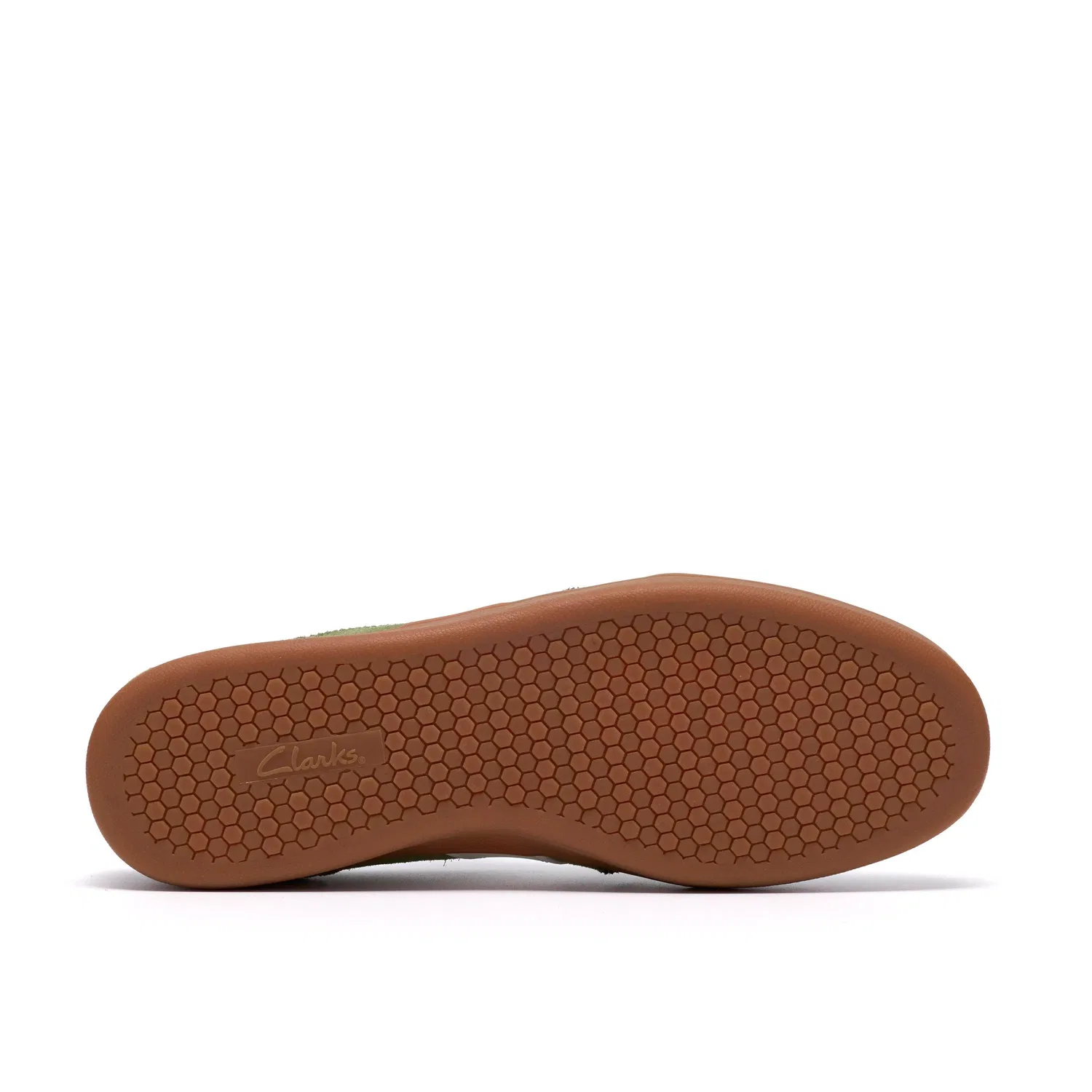 Кроссовки из зеленой замши Clarks, зеленый — фото 3