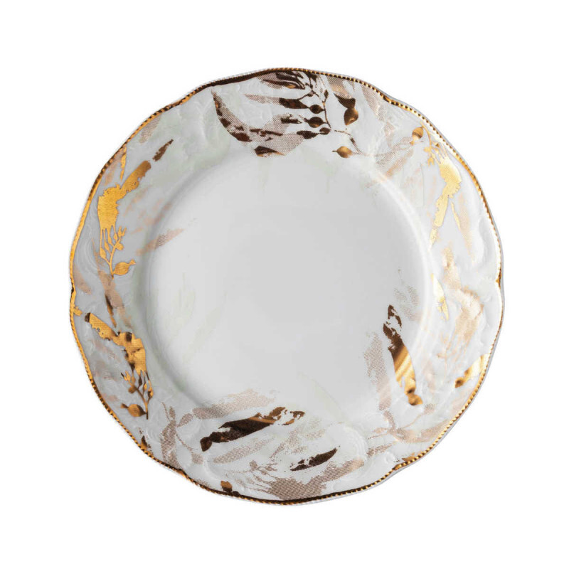 

Тарелка для завтрака Heritage Midas 21 см Rosenthal, белое золото