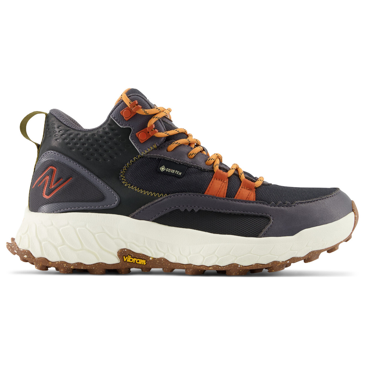 

Походная обувь New Balance Fresh Foam X Hierro Mid Gore-Tex, цвет Black/Orange