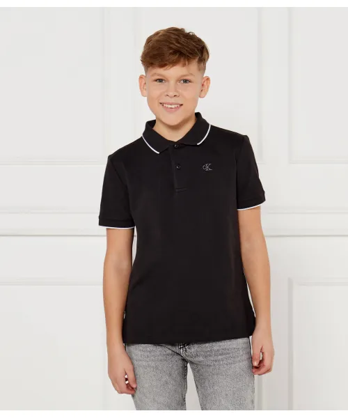 

Футболка поло Regular fit Calvin Klein Jeans, черный