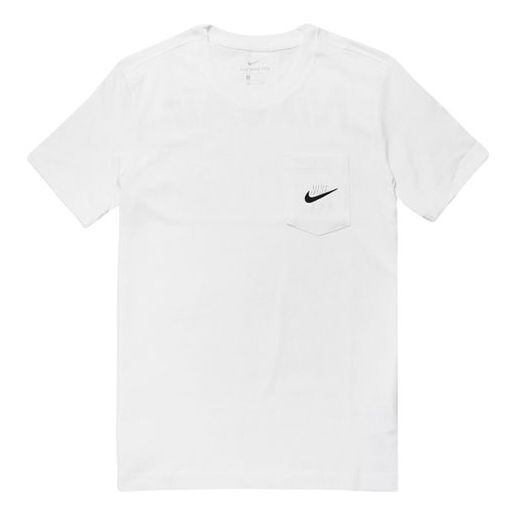 

Футболка pocket air logo solid color short sleeve white Nike, белый