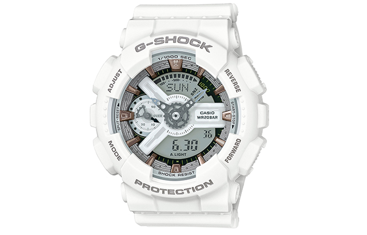 

CASIO Часы Women's White Watch GMA-S110CM-7A2, White Dial