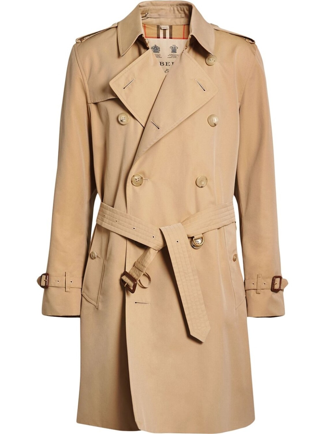 

Тренч Kensington Heritage Burberry, бежевый