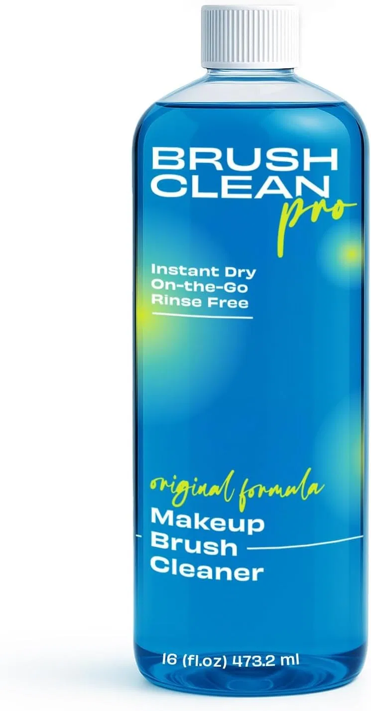 Очиститель для кистей для макияжа Brush Clean Pro Original, быстросохнущий, без смывания, 16 унций