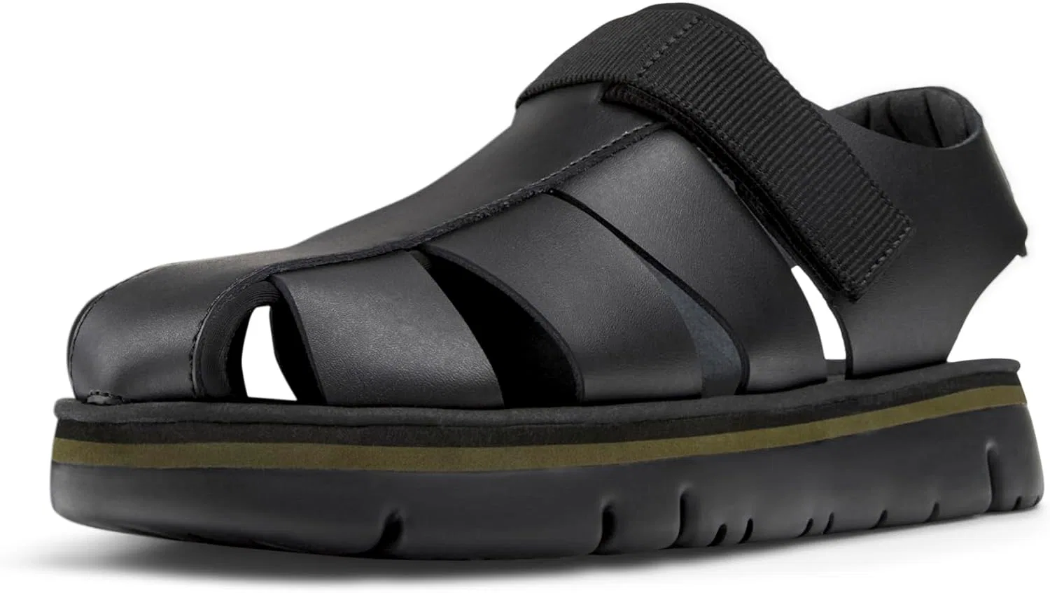 Мужские сандалии Camper Oruga K100285 на плоской подошве, Black 008