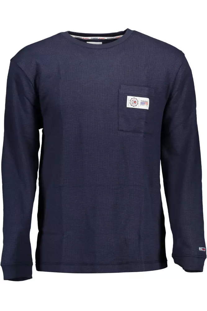 

Синий хлопковый мужской свитер Tommy Hilfiger