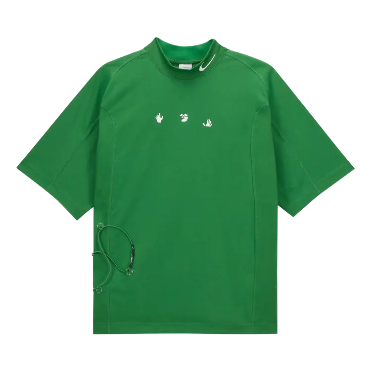 

Топ Nike x Off-White Short-Sleeve 'Kelly Green/White', зеленый