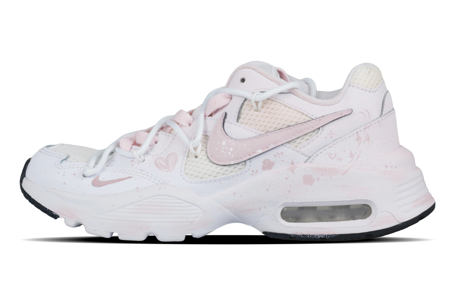 

Nike Кроссовки Air Max Fusion Low топ повседневные беговые женские розовые белые