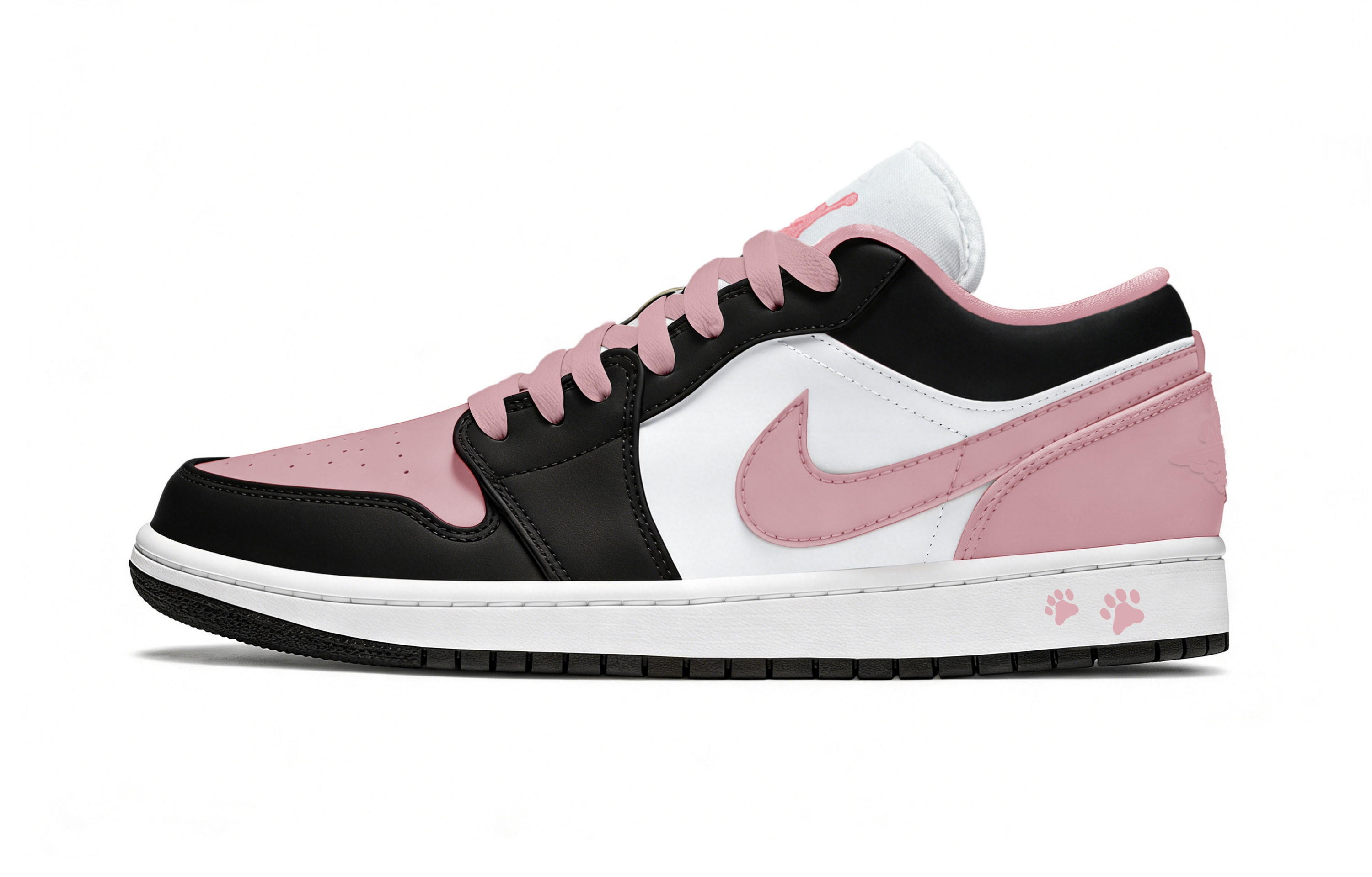 

Jordan Air 1 Coconut Jelly Leather низкие детские баскетбольные кроссовки Black Pink Unisex