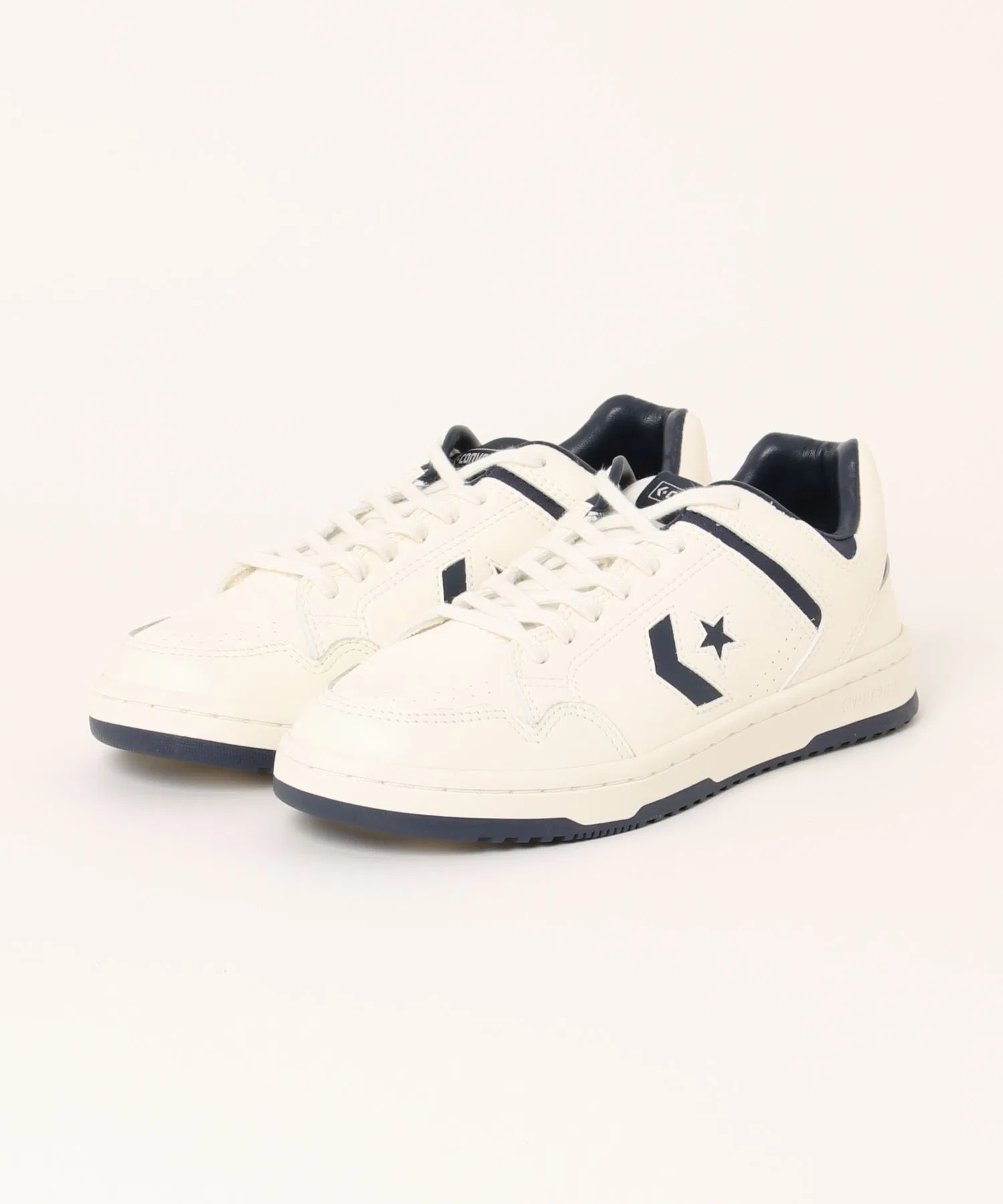 Мужские кеды из синтетической кожи Converse WEAPON SK OX бело-тёмно-синие