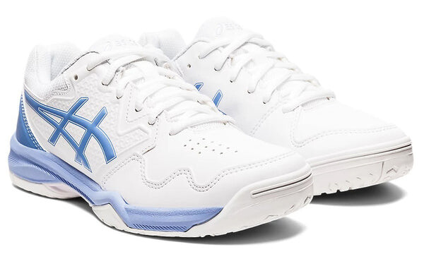 Кроссовки (WMNS) Asics Gel-Dedicate 7 Low-Top Tennis Shoes White/Blue, белый — фото 3