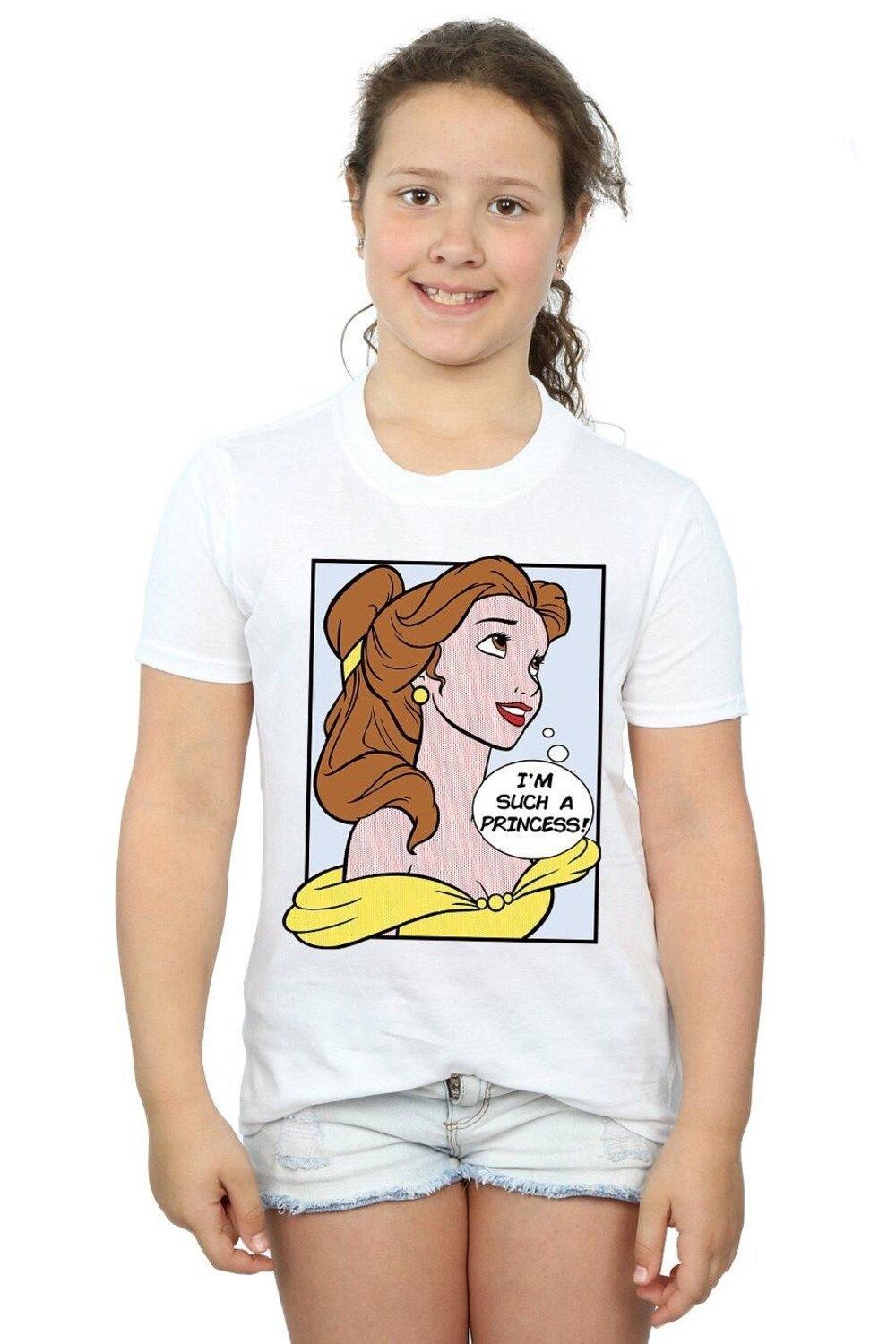 

Хлопковая футболка Belle Pop Art Disney Princess, белый