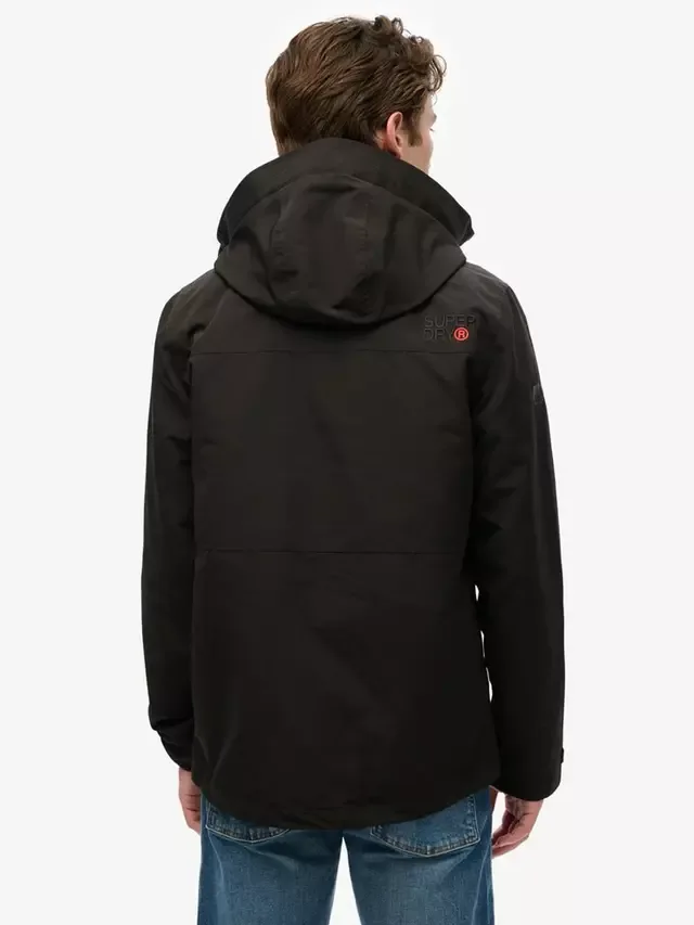 Куртка-ветровка с капюшоном и вышивкой Superdry, Black — фото 2