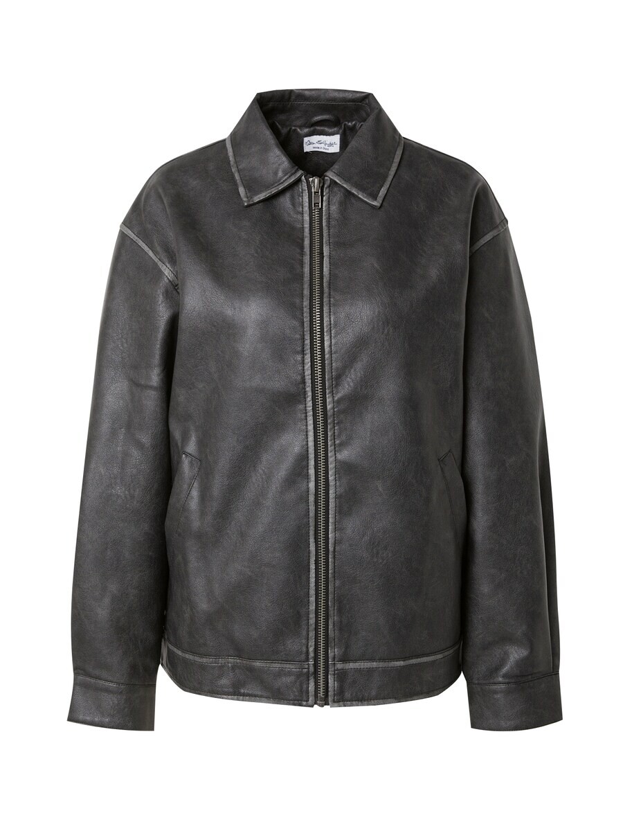 

Кожаная куртка Miss Selfridge Between-Season Jacket, черный