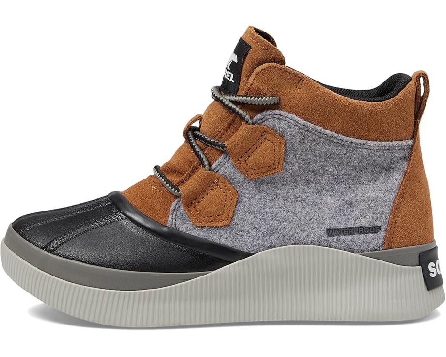Ботинки женские Sorel Out N About IV Classic с логотипом, серый/черный/коричневый — фото 4