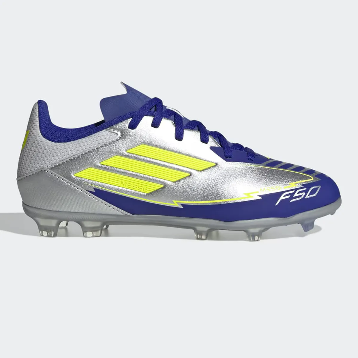 

Футбольные бутсы Adidas F50 League Messi Kids Turf, серебряный