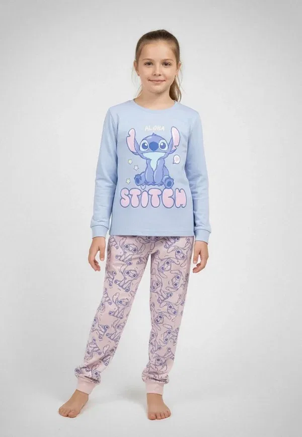 Пижама-комплект Disney, Single stitch set, светло-голубой