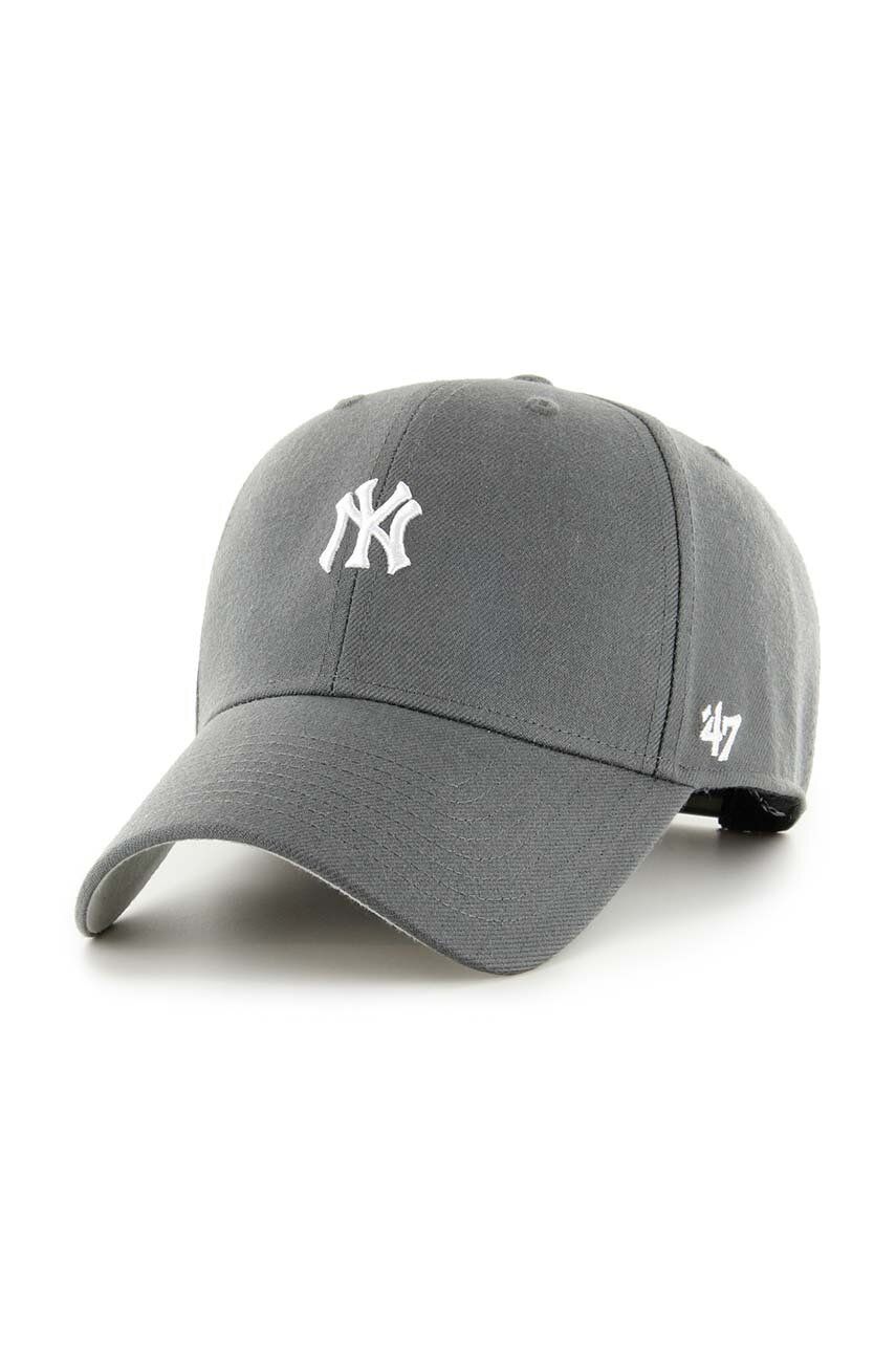 

Хлопковая бейсболка 47 бренда MLB New York Yankees 47 Brand, серый