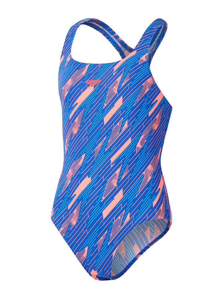 

Купальник Eco H-Bloom Speedo, цвет blau/hellblau/orange