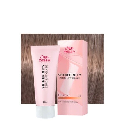 Shinefinity Caramel Espresso 05/37 Светло-коричневый золотой песок 60 мл, Wella — фото 4