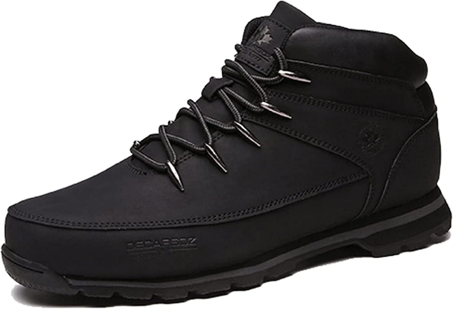 

Зимние мужские ботинки Yiozoi для улицы, короткие ботинки на шнуровке, для повседневной носки, удобные, высокие, легкие, домашние, черный