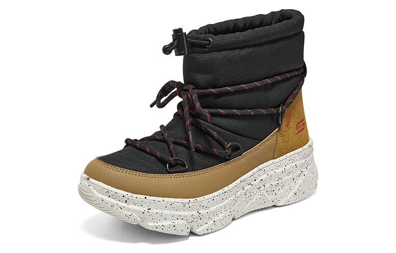 Женские сапоги Skechers Bobs на толстой подошве, коричневый/черный — фото 3