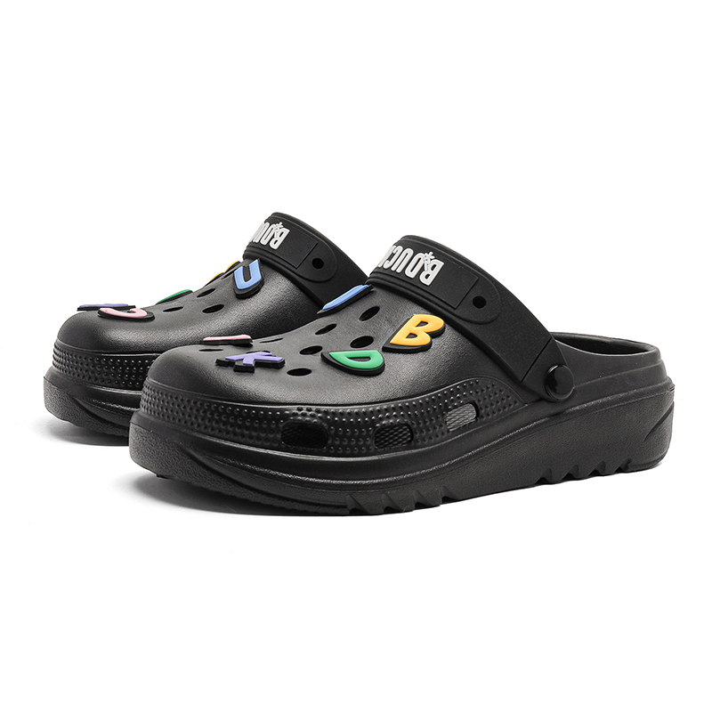 

B.Duck Летняя коллекция Citywalk клоги унисекс черные, цвет Black
